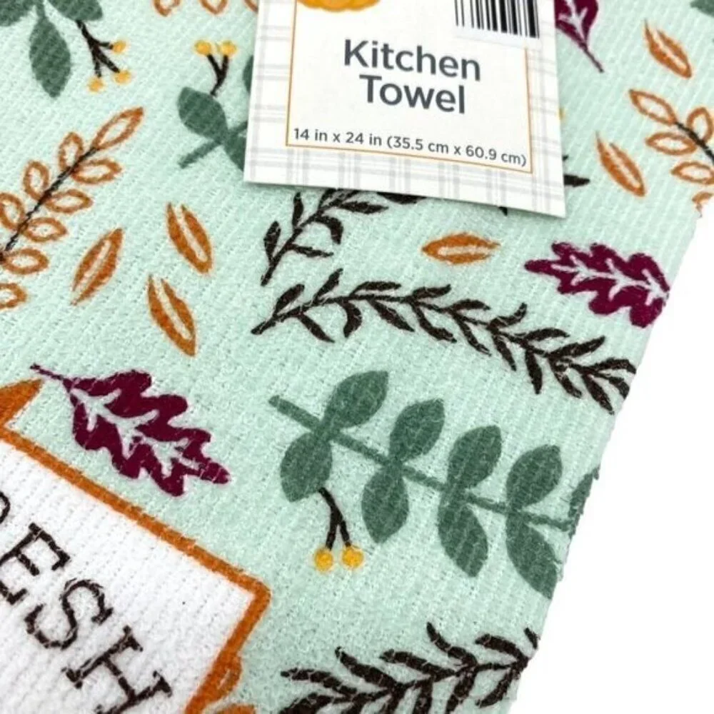 Fall Harvest Home Pumpkin Kitchen Towel Sets New